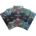 Chocolate Tree Venezuela 85% dark chocolate bar in bundle, colorful wrap