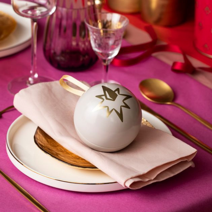 Domori Christmas Ivory Ornament w/ Chocolates (Seasonal)