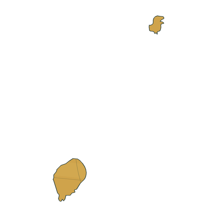 Sao Tome atlas map outline