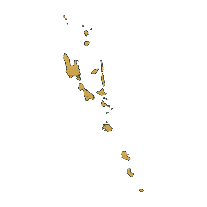 Vanuatu atlas map outline