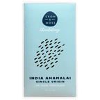 Crow & Moss India Anamalai 70% dark chocolate bar light blue wrapper