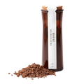 Dandelion House 70% hot chocolate mix in sleek amber glass jar