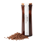 Dandelion House 70% hot chocolate mix in sleek amber glass jar