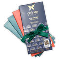 Definite Chocolate Variety Bundle: navy bar with gold butterfly logo