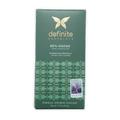 Definite Oko Caribe 80% cacao dark chocolate bar with green wrapper and silver award