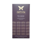 Definite Bhonacao Dark 90% chocolate bar with gold butterfly logo
