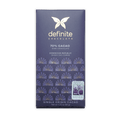 Definite Oko Caribe Dark 70% chocolate bar with gold butterfly logo