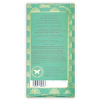 Teal and gold foil-wrapped Definite Coconut Milk 60% vegan chocolate bar
