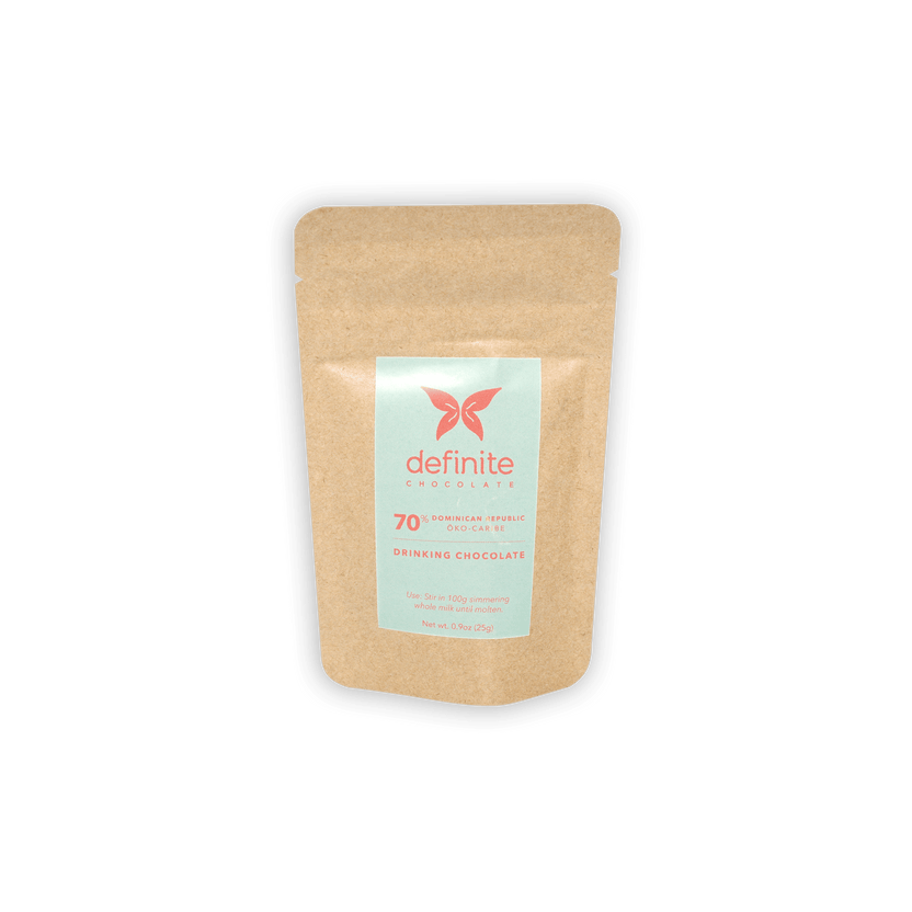 Definite Drinking Chocolate Dark 70% Dominican Republic pouch