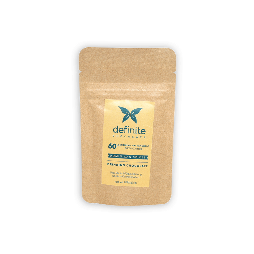 Definite Drinking Chocolate w/ Dominican Spices 60% resealable pouch