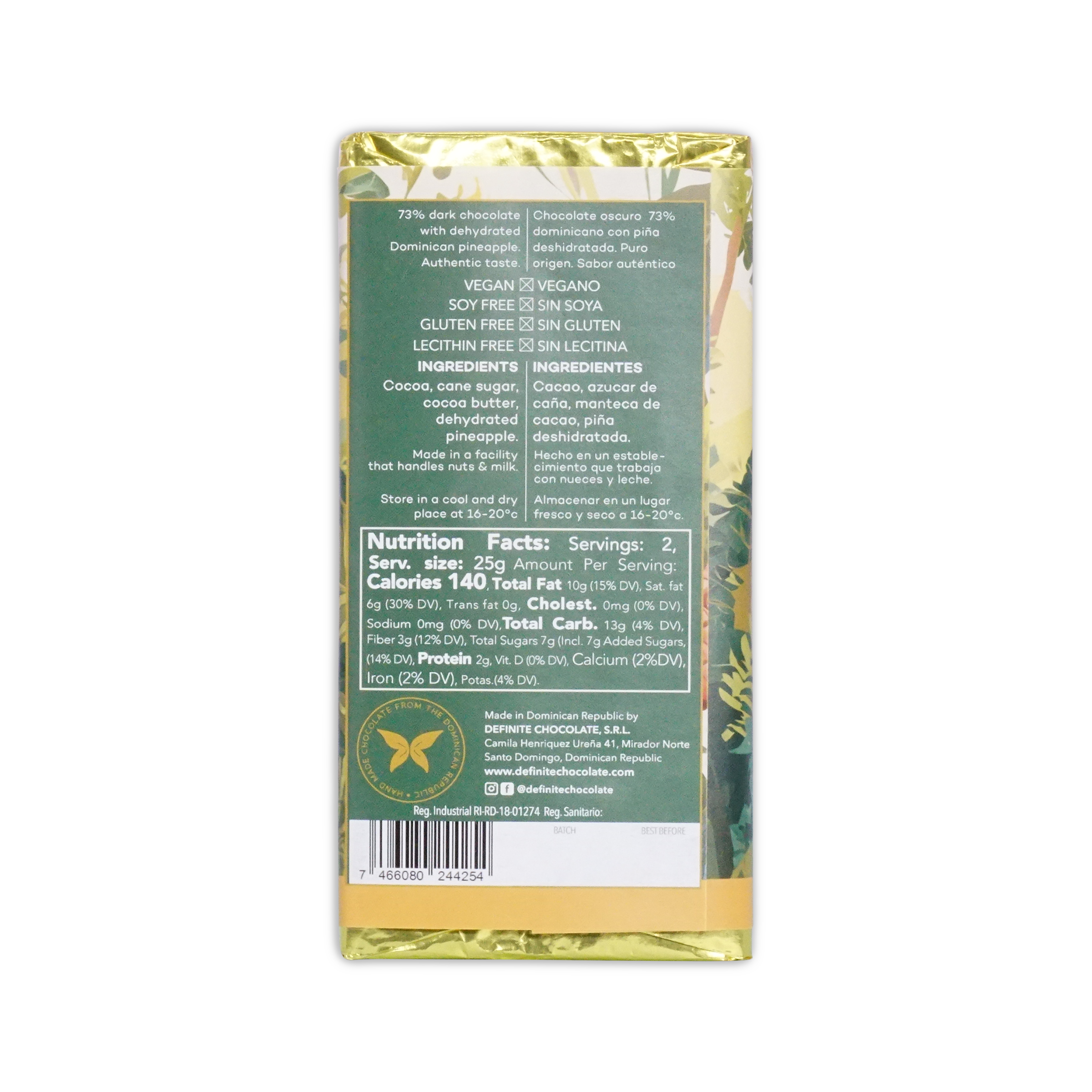Definite Chocolate Pineapple 73%
