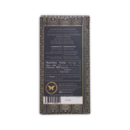 Back of the charcoal Definite Zorzal box with tasting notes, dietary check marks, ingredients, and nutrition.
