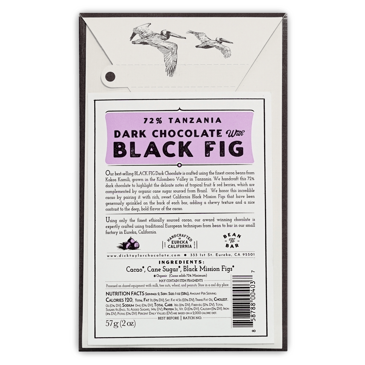 Dick Taylor Black Fig 72% Dark Chocolate Bar – Bar & Cocoa