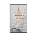 Dick Taylor Craft Chocolate box, cream with a sailing ship illustration, 55% dark with Peanut Butter, 57 g