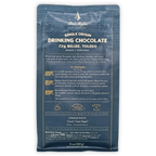 Blue textured Dick Taylor 72% Belize drinking chocolate packaging