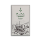 Dick Taylor Tanzania Kilombero 65% dark chocolate bar, cream box with pen-and-ink boatyard illustration