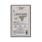 Back of Dick Taylor Tanzania box showing origin map, ingredients and nutrition facts