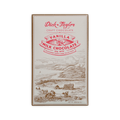 Dick Taylor Vanilla Milk Chocolate bar, cream box with red lettering and a brown line drawing of cows in a coastal field, 55%, 57 g.