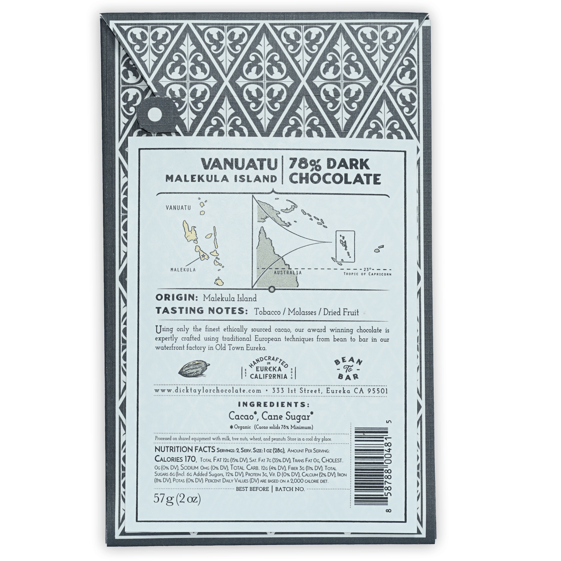 Dick Taylor Vanuatu Malekula 78% limited edition dark chocolate bar