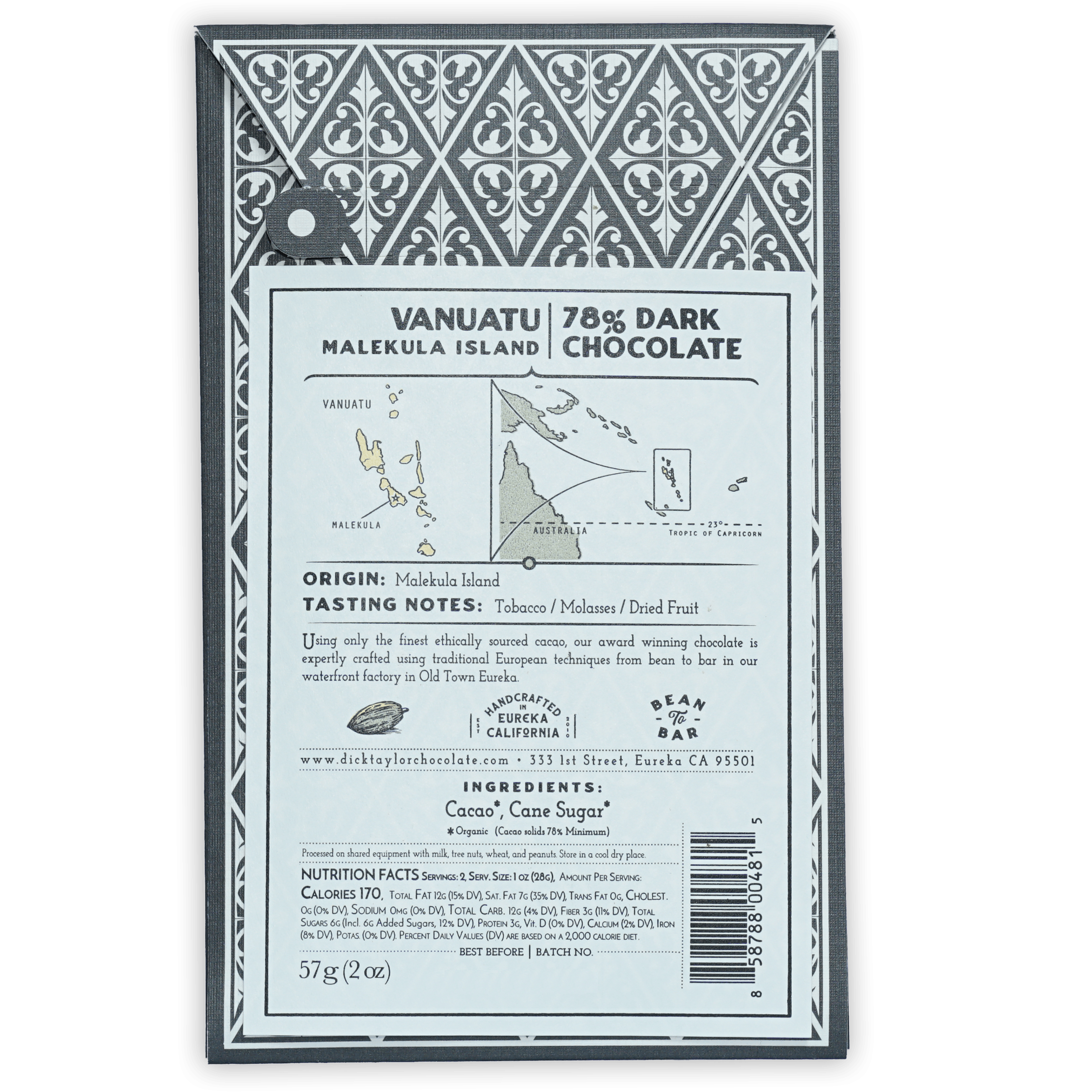 Dick Taylor Vanuatu Malekula 78% limited edition dark chocolate bar
