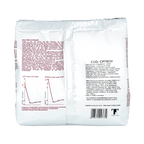 Domori Bulk Dark Chuao Drops 75% 1kg bag back with ingredients label