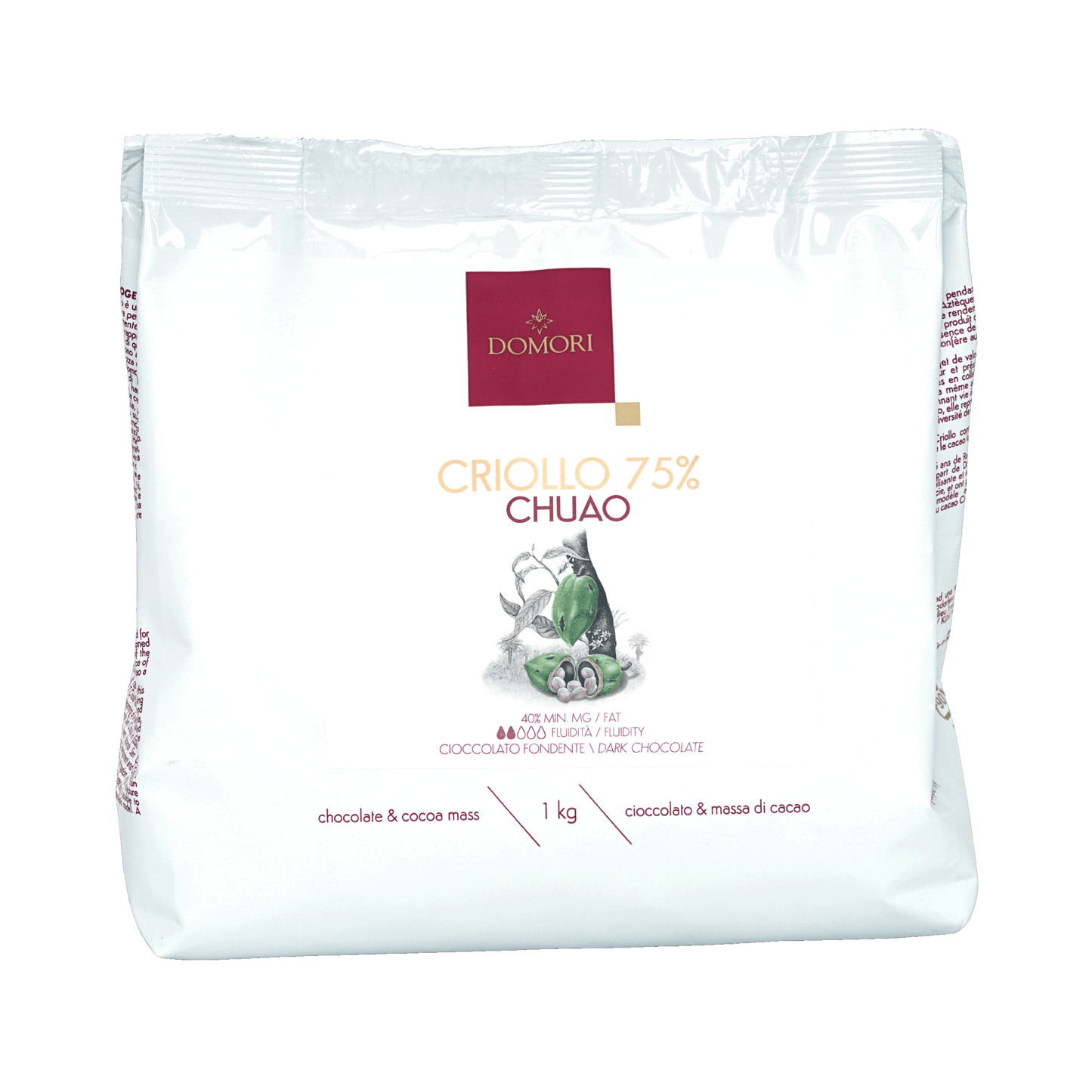 Domori Bulk Dark Chuao Drops 75% 1kg