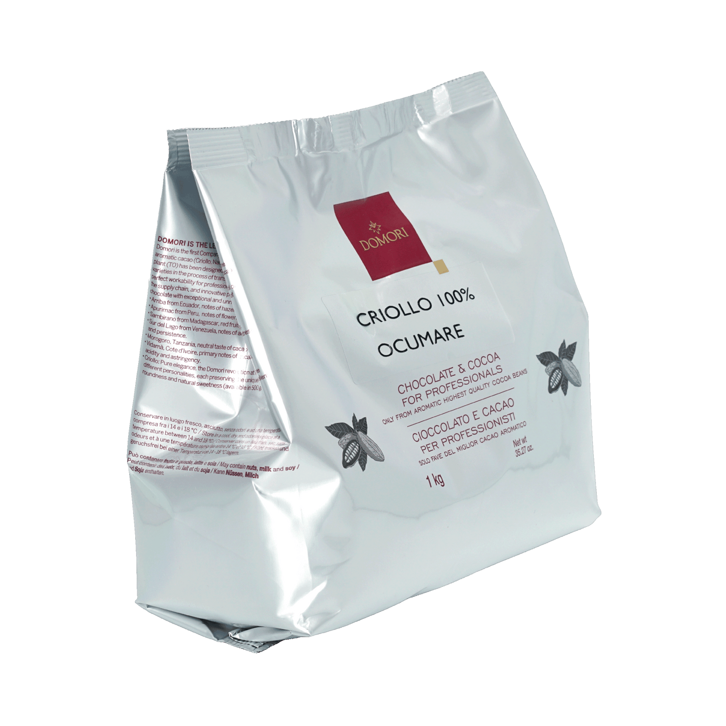 Domori Bulk Dark Ocumare Chocolate Drops 100% 1kg