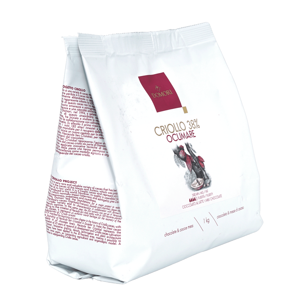 Domori Bulk Milk Ocumare Chocolate Drops 38% 1kg