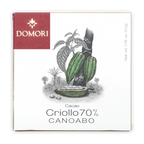 Domori Canoabo Criollo 70% limited edition cacao bar in box