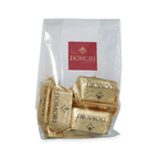 Domori Classic Giandujotti Bag with gold-wrapped chocolates