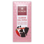 Domori 70% dark chocolate with Calabrian chili, pink package