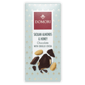 Domori dark milk chocolate bar with Sicilian almonds and honey