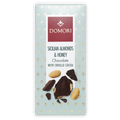 Domori dark milk chocolate bar with Sicilian almonds and honey