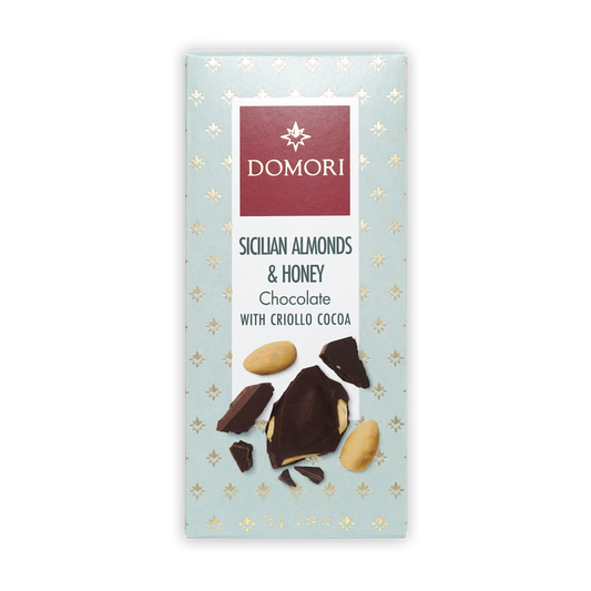 Domori Dark Milk Chocolate w/ Sicilian Almonds & Honey