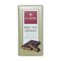 Domori Dubai Milk Chocolate Bar with pistachio kataifi filling