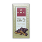 Domori Dubai Milk Chocolate Bar with pistachio kataifi filling