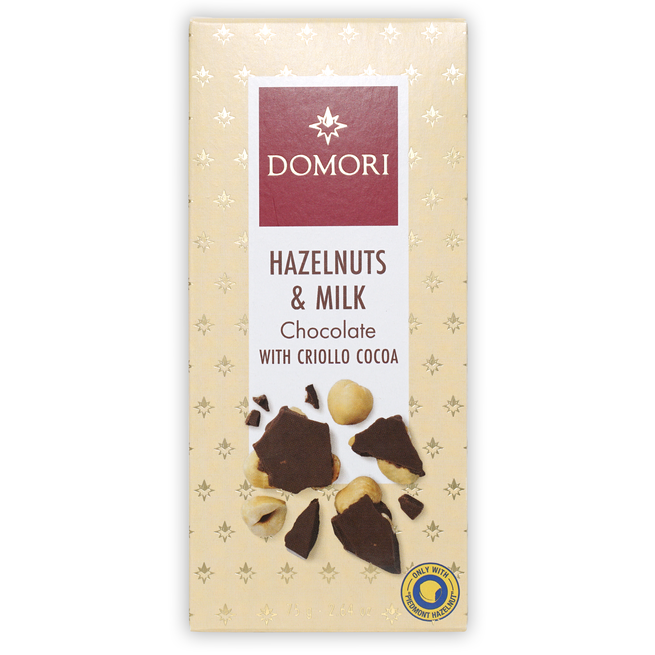 Domori Gianduja chocolate bar with Piedmont hazelnuts, criollo cocoa