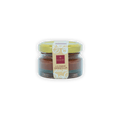 Domori Crema Gianduja gluten-free spread in clear jar with yellow lid