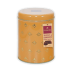 Domori Giandujotti & dark truffles tin with gold stars