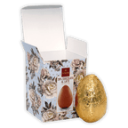 Domori mini Easter egg milk chocolate 38% 70g golden foil