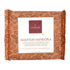 Domori Quantum mandorla dark chocolate bar with whole roasted almonds 68% 500g
