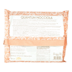 Domori Quantum Milk Chocolate w/ Hazelnuts 42% 500g orangy-pink nocciola bars