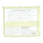 Domori Quantum white chocolate slab with whole salted pistachios, 500g bar