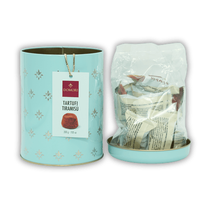 Domori Tiramisu Truffles Tin Gift Box