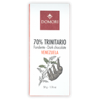 Domori Trinitario Venezuela 70% dark chocolate bar with sloth wrapper