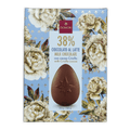 Domori Easter Egg milk chocolate features a brown egg with star imprint in an ornate floral box for seasonal gifting