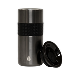 Bar & Cocoa Artisan Mug 16 oz sleek matte black stainless steel travel mug