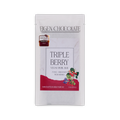 White Eigen Chocolate pouch with a red panel and a berry sprig, reading Triple Berry Vegan Swirl Bar, with a 2024 awards seal.
