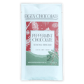 Eigen Dark Chocolate Peppermint Swirl bar in white pouch with festive label