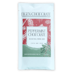 Eigen Dark Chocolate Peppermint Swirl bar in white pouch with festive label